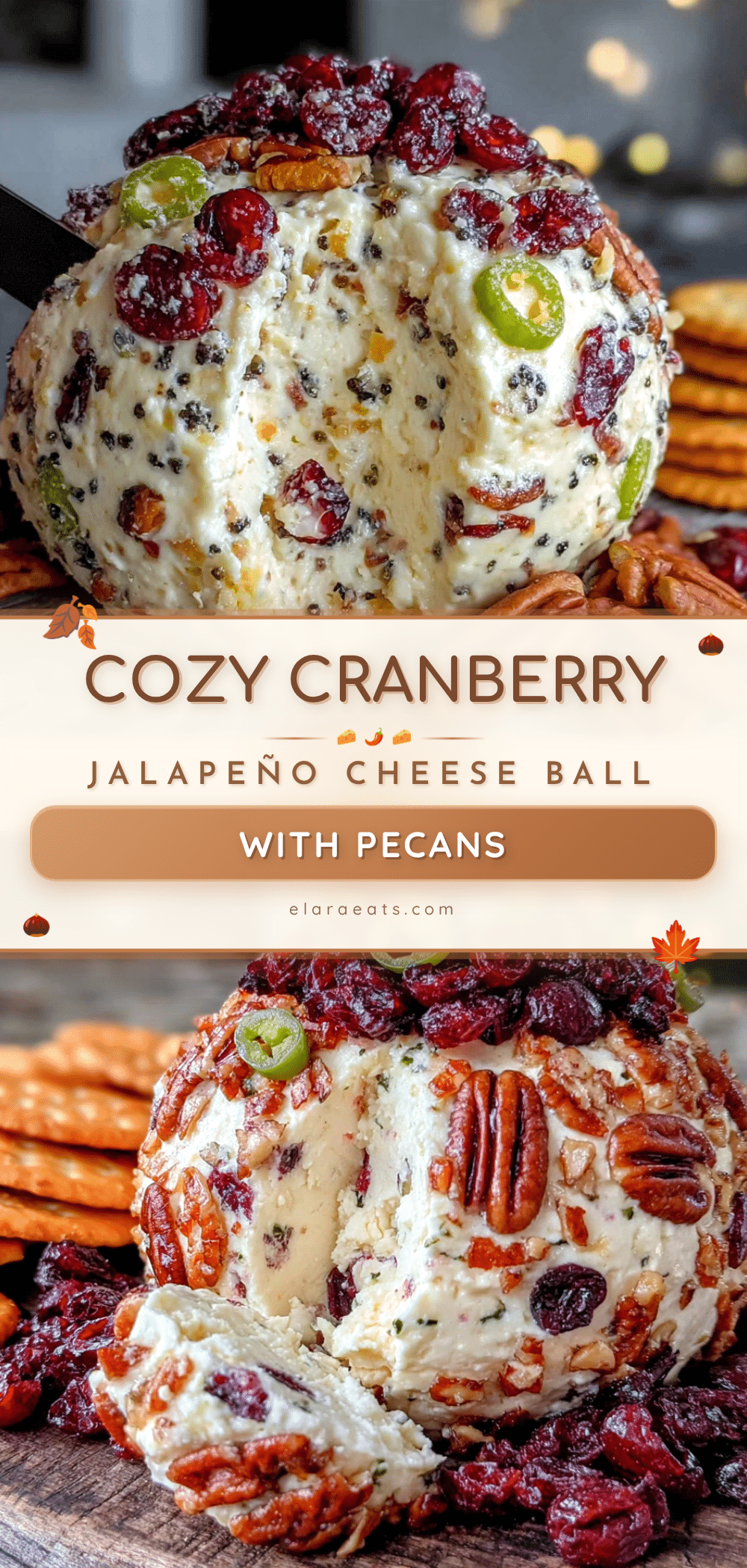 cranberry jalapeño cheese ball recipe
