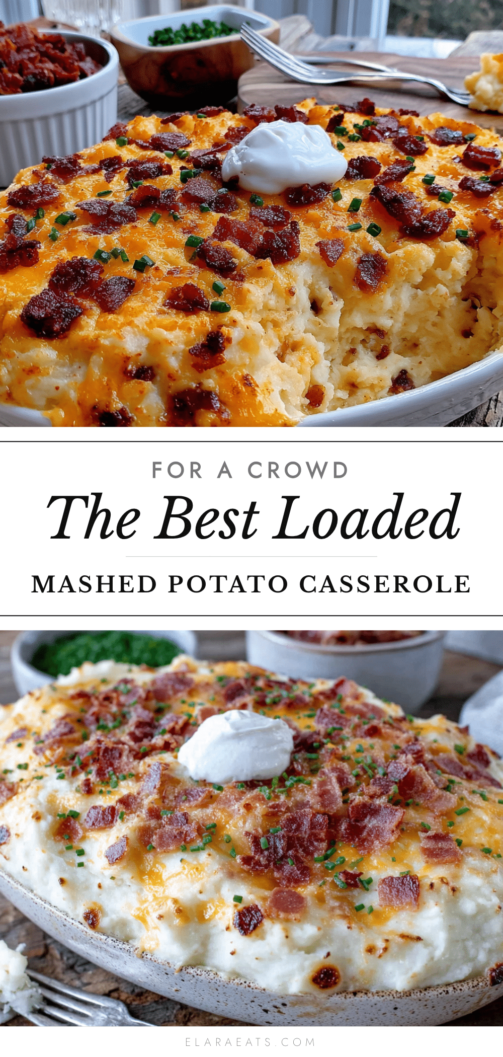 loaded mashed potato casserole recipe