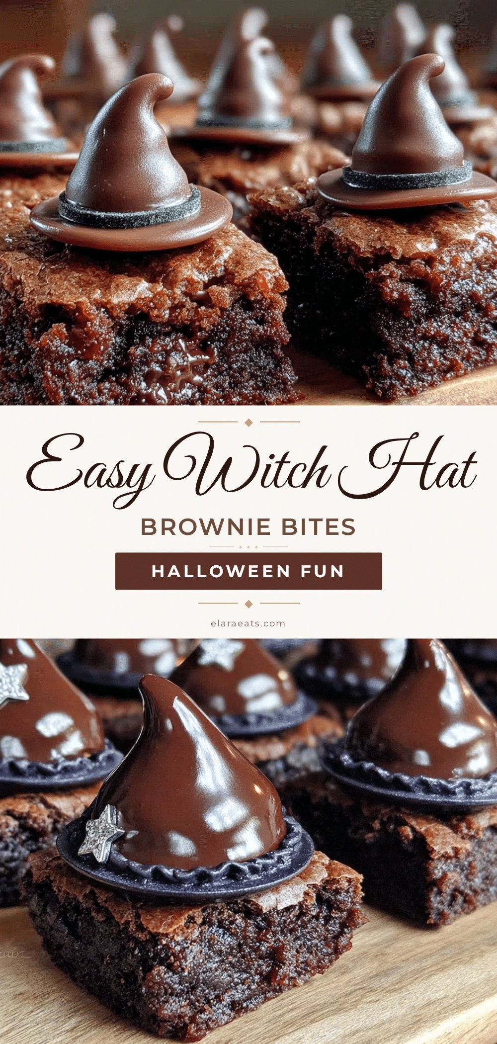 witch hat brownie bites recipe